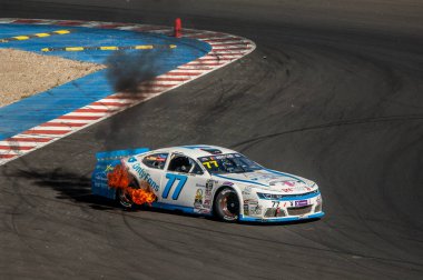 Çoğu, Çek Cumhuriyeti - 08 31 31 2025: Nascar yarış arabaları için Avrupa Kupası