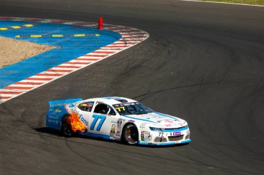 Çoğu, Çek Cumhuriyeti - 08 31 31 2025: Nascar yarış arabaları için Avrupa Kupası