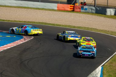 Çoğu, Çek Cumhuriyeti - 08 31 31 2025: Nascar yarış arabaları için Avrupa Kupası