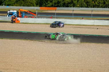 Çoğu, Çek Cumhuriyeti - 08 31 31 2025: Nascar yarış arabaları için Avrupa Kupası