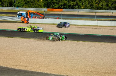 Çoğu, Çek Cumhuriyeti - 08 31 31 2025: Nascar yarış arabaları için Avrupa Kupası