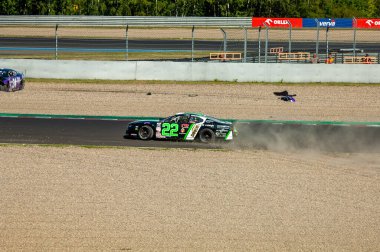 Çoğu, Çek Cumhuriyeti - 08 31 31 2025: Nascar yarış arabaları için Avrupa Kupası