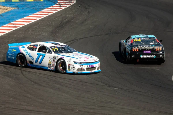 Çoğu, Çek Cumhuriyeti - 08 31 31 2025: Nascar yarış arabaları için Avrupa Kupası