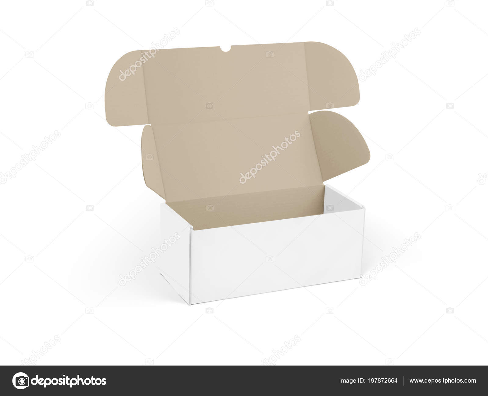 Download Isolated White Packaging Box Branding Mockup Front View Stock Photo Image By C Cougarsan 197872664