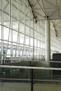 Dikey pencere, iç ve Havaalanı archtecture terminal binasının tavan