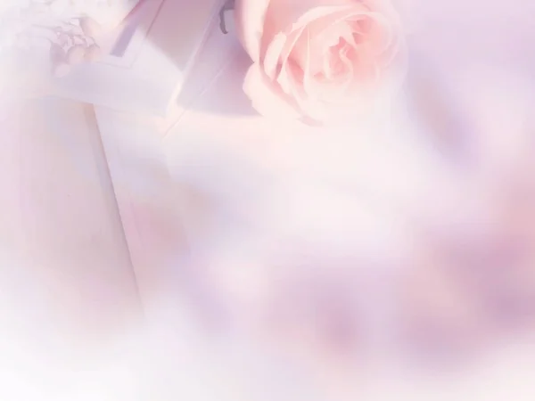 Romantyczny Szablon Tło Kwiatów Obraz Ramki — Zdjęcie stockowe