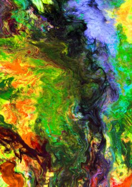 Karışık renkli mürekkep fırça tasarım kağıdı arka plan