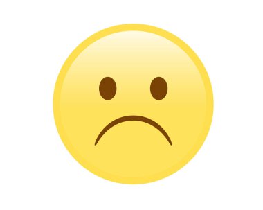 mutlu izole yüz simge sarı vektör