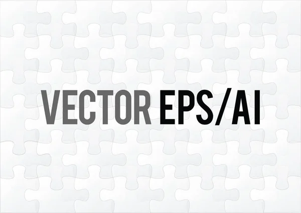 Horizontal vector blanco rompecabezas vacío juego de fondo — Vector de stock