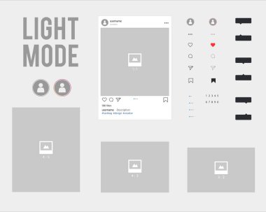 Vektör sosyal ağ tasarım kipi