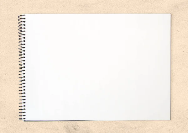 Educational Drawing Class Blank White Sketch Memo Book Mock — Stock Photo, Image