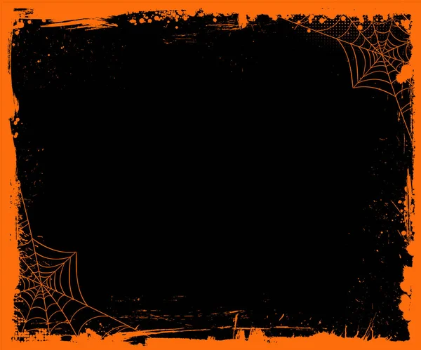 Vetor Halloween Branco Médio Retângulo Banner Tamanho Modelo Fundo Com — Vetor de Stock