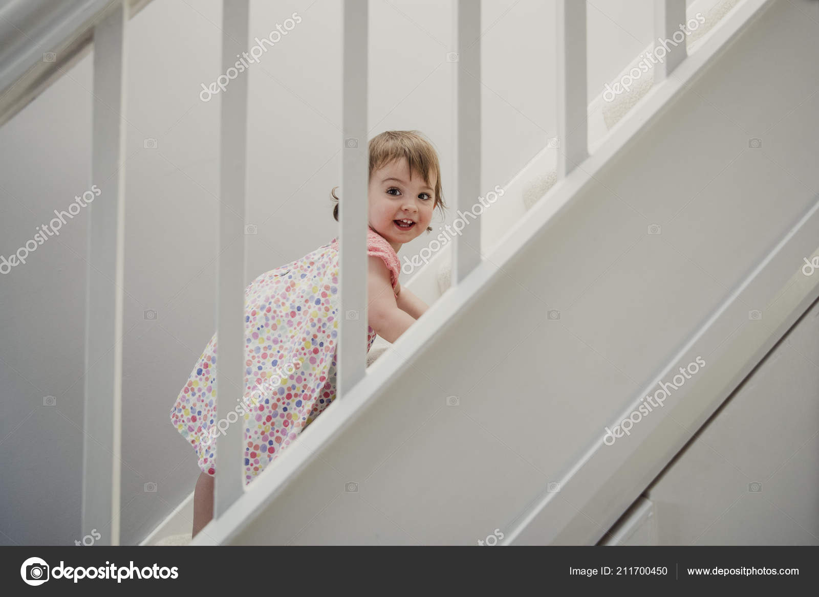kid climbing stairs