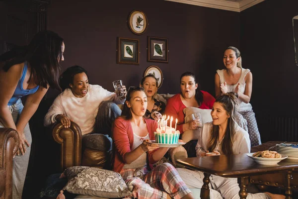 Blowing Out the Candles — Stock Photo, Image