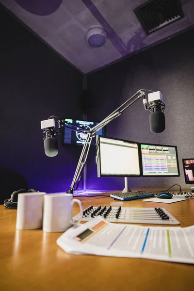 Radio Station Studio Equipment — Stock Photo, Image