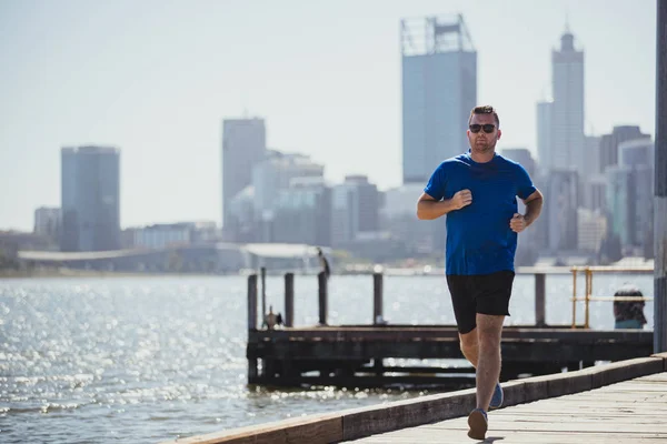 Male Runner Training — Stock Photo, Image