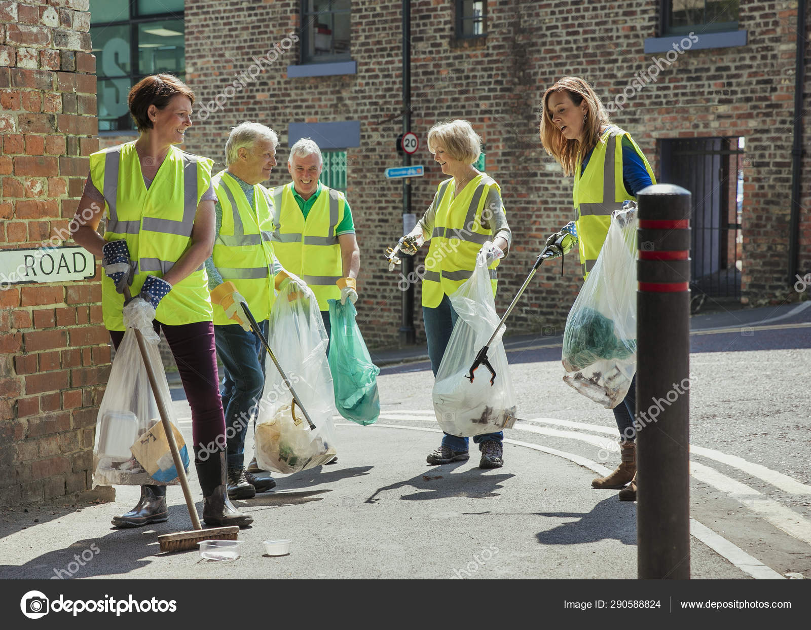 Cleaning the CIty Stock Photo by DGLimages 290588824