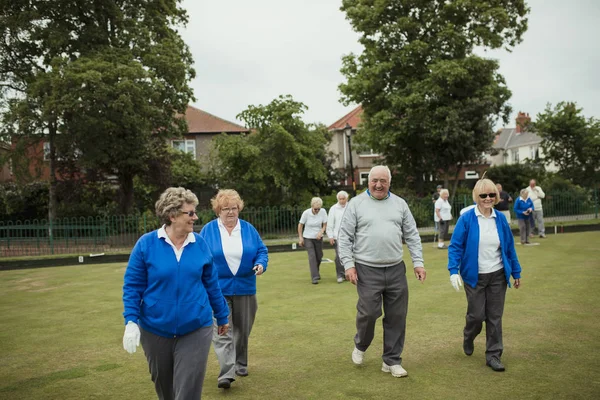 Group of Seniors at Bowling Green — Stock Photo, Image