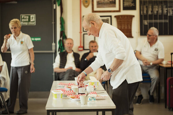 Having Scones with Senior Friends