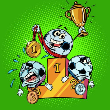 kazanan ve kaybeden podyum. İkinci ve üçüncü birinciliği. Ch