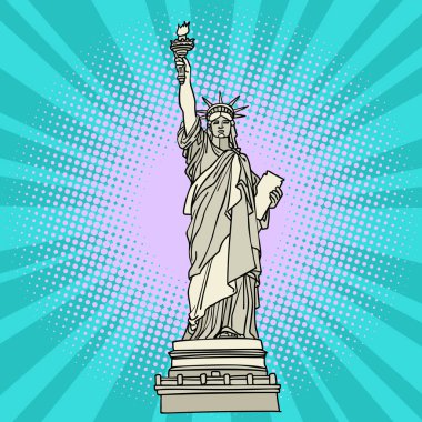 Özgürlük heykeli. New York Amerika