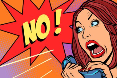 hiçbir olumsuzluk. Telefondaki kadın çığlıkları