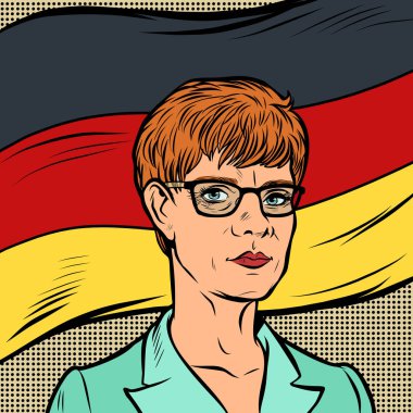 Annegret Kramp-Karrenbauer German politician clipart
