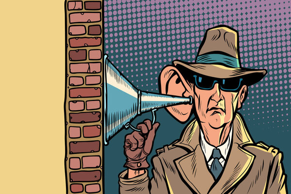 шпионаж или секретный агент государства, прослушка и слежка
