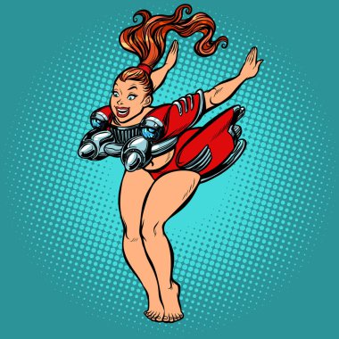 kız araba retro kadar pin