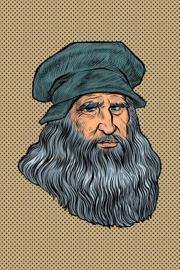 Leonardo da Vinci, İtalyan ressam, mucit ve heykeltıraş