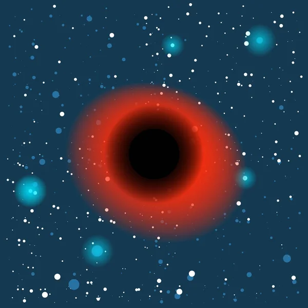 Trou noir, astronomie spatiale science — Image vectorielle