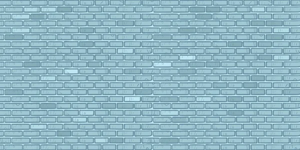 블루 벽돌 벽 — 스톡 벡터