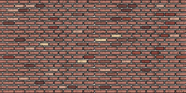 Mur en brique brune — Image vectorielle