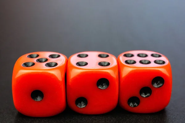 Cubes on the board game — Stock Photo, Image