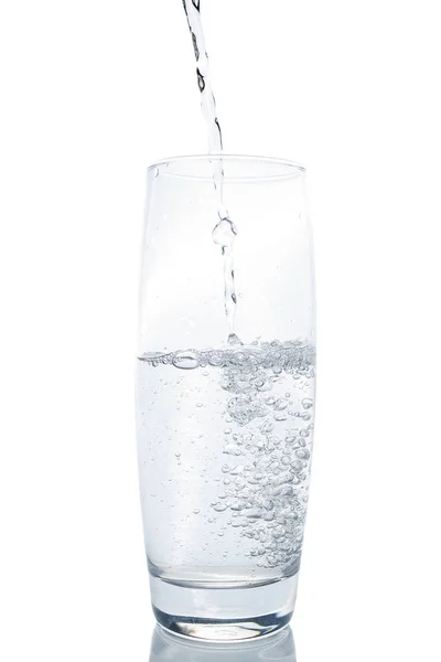 Water on white background — Stock Photo, Image