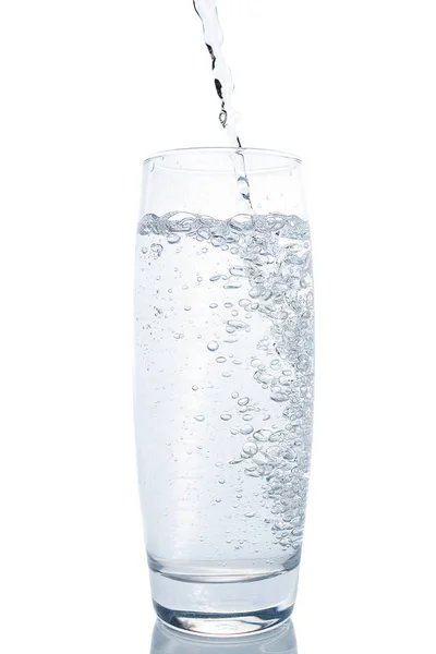 Water on white background — Stock Photo, Image