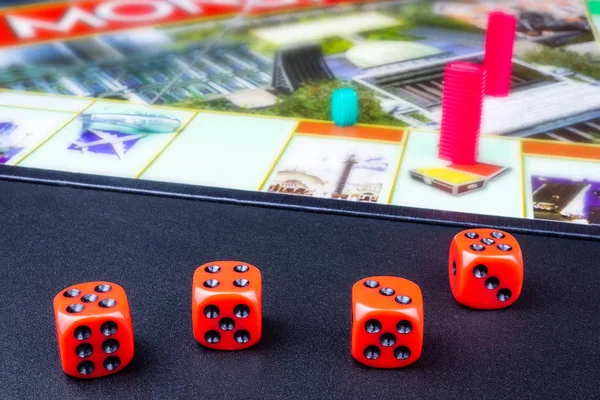 cubes on the board game