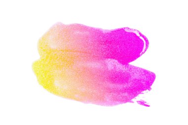 Beyaz arkaplanda mavi boya