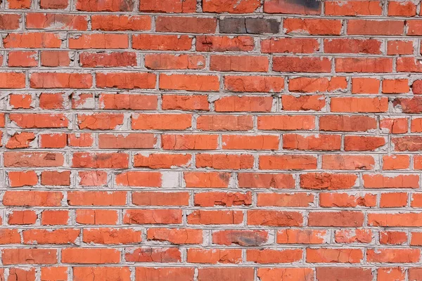 Parede Tijolo Vermelho Para Fundo Textura — Fotografia de Stock