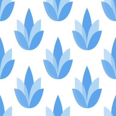 Çiçekli kusursuz desen, vektör çizimi. arkaplan