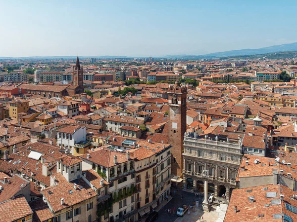 Вид Зверху City Італійській Вероні — стокове фото