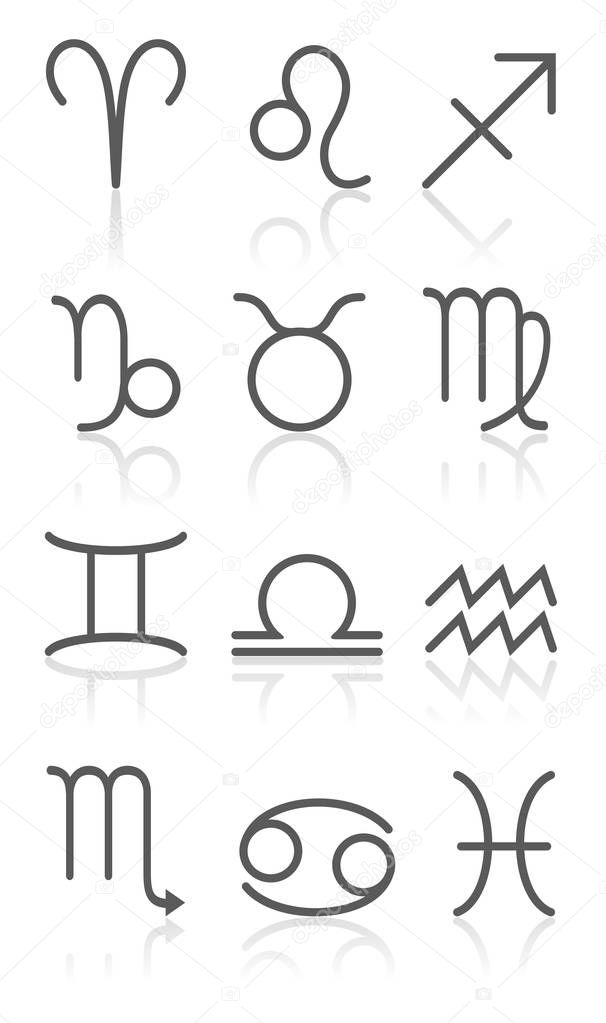 Zodiac Horoscope Signs Collection