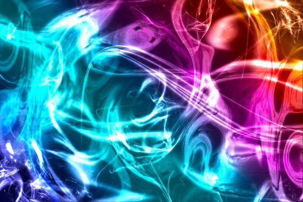 Parlak parlayan kıvılcım soyut renkli Fraktallar ve çizgiler duvar kağıdı