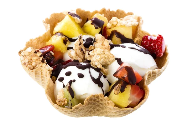 Ice Cream Waffle Bowl Photos and Images & Pictures