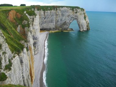 Cliffs at Etretat Normandy Fransa
