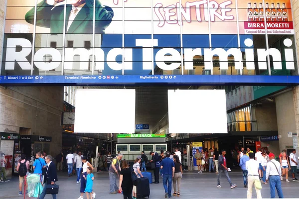 Roma Italia Junio 2014 Entrada Principal Roma Termini Estación Tren —  Fotos de Stock