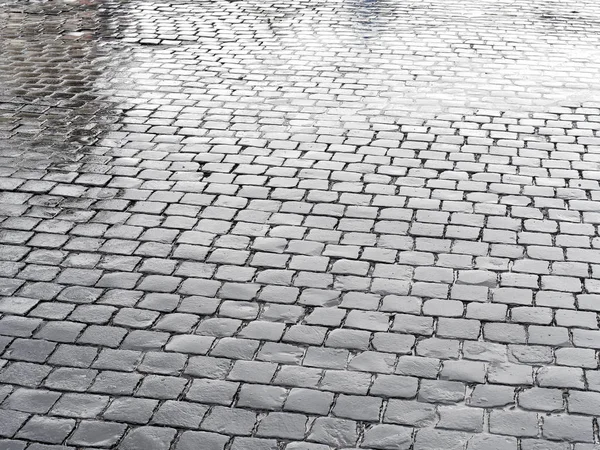 Geometrik desen ıslak cobblestones yaptı