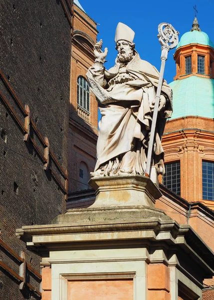Saint Petronius Statue Bologna Italy — Stock Photo, Image