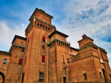 Ortaçağ Estense Kalesi Ferrara Itay