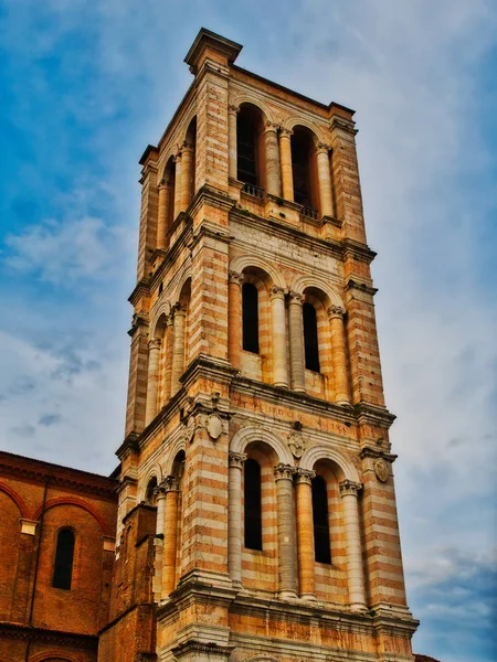 Torre Catedral Sino Ferrara Itália — Fotografia de Stock